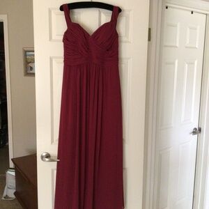 Burgundy formal gown